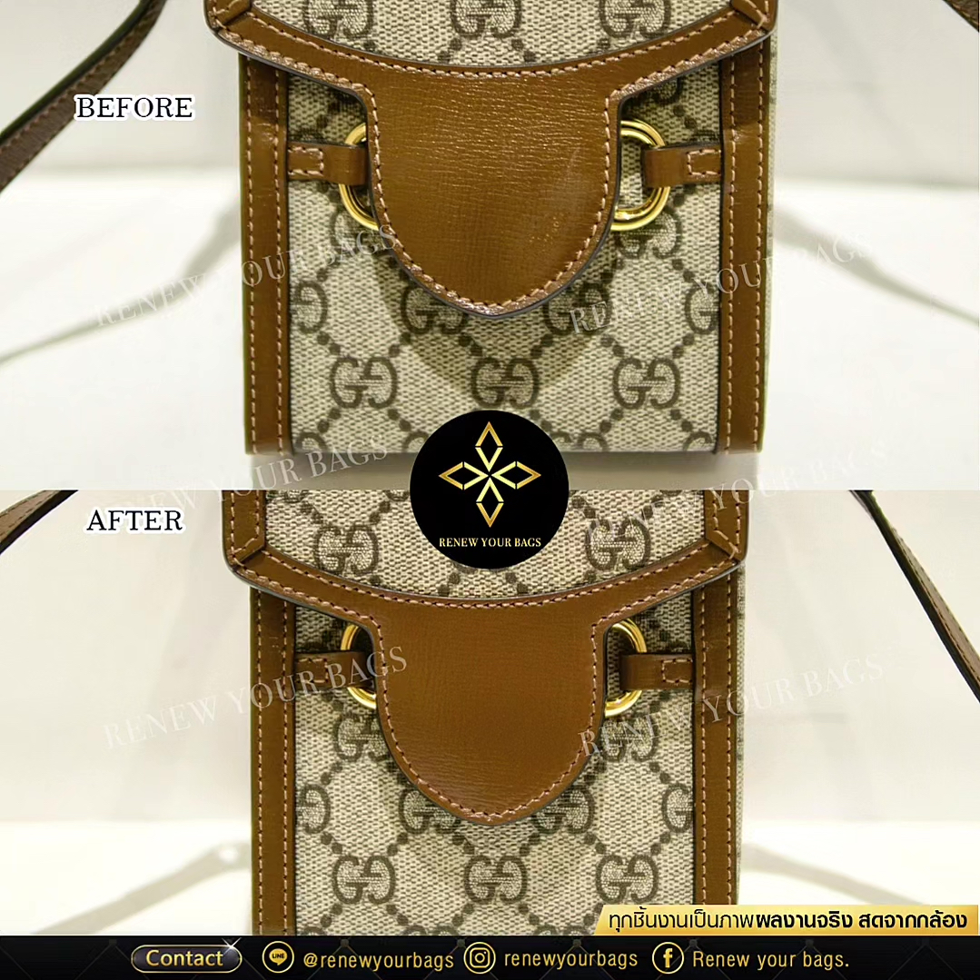 ทำสีกระเป๋า Gucci