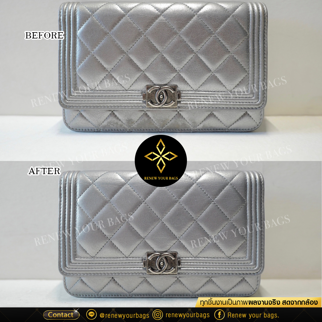 สปากระเป๋าสีเมทัลลิค Chanel
