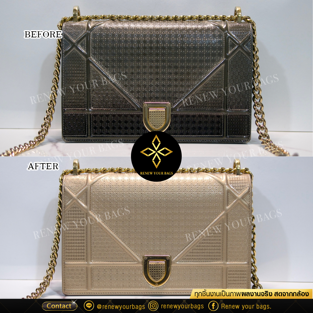 สปากระเป๋าสีเมทัลลิคทอง สปากระเป๋าสี metallic gold